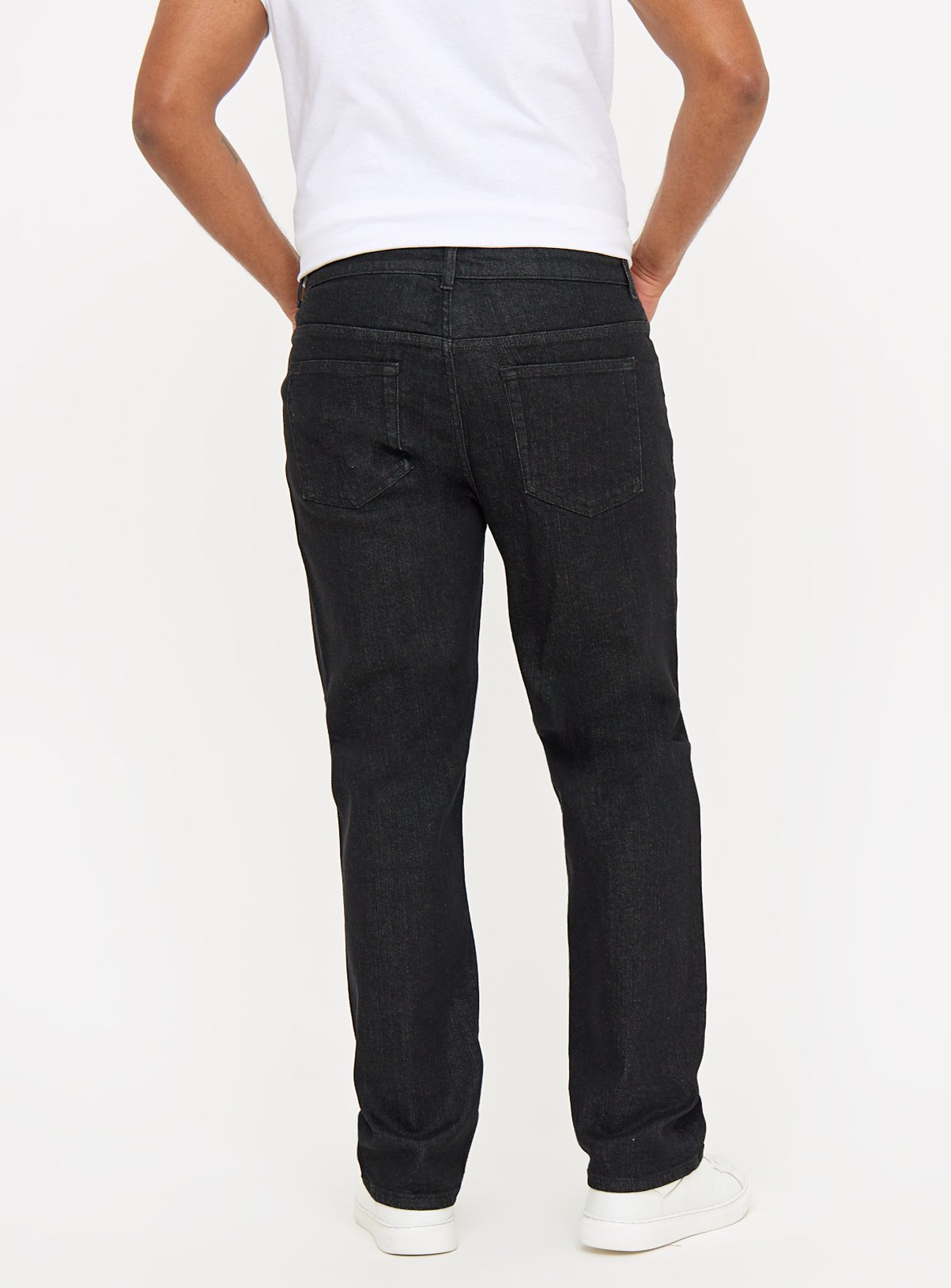 Everyday Black Straight Leg Denim Jeans 44R - Image 5 thumbnail