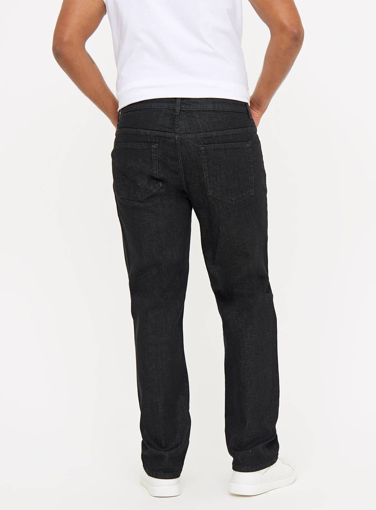 Everyday Black Straight Leg Denim Jeans 44R - Image 5
