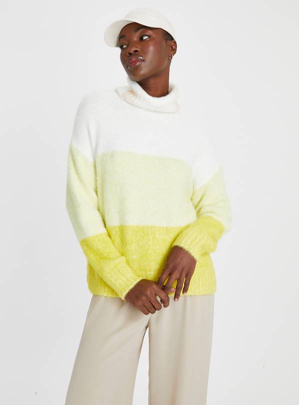 Yellow Ombre Roll Neck Jumper 16