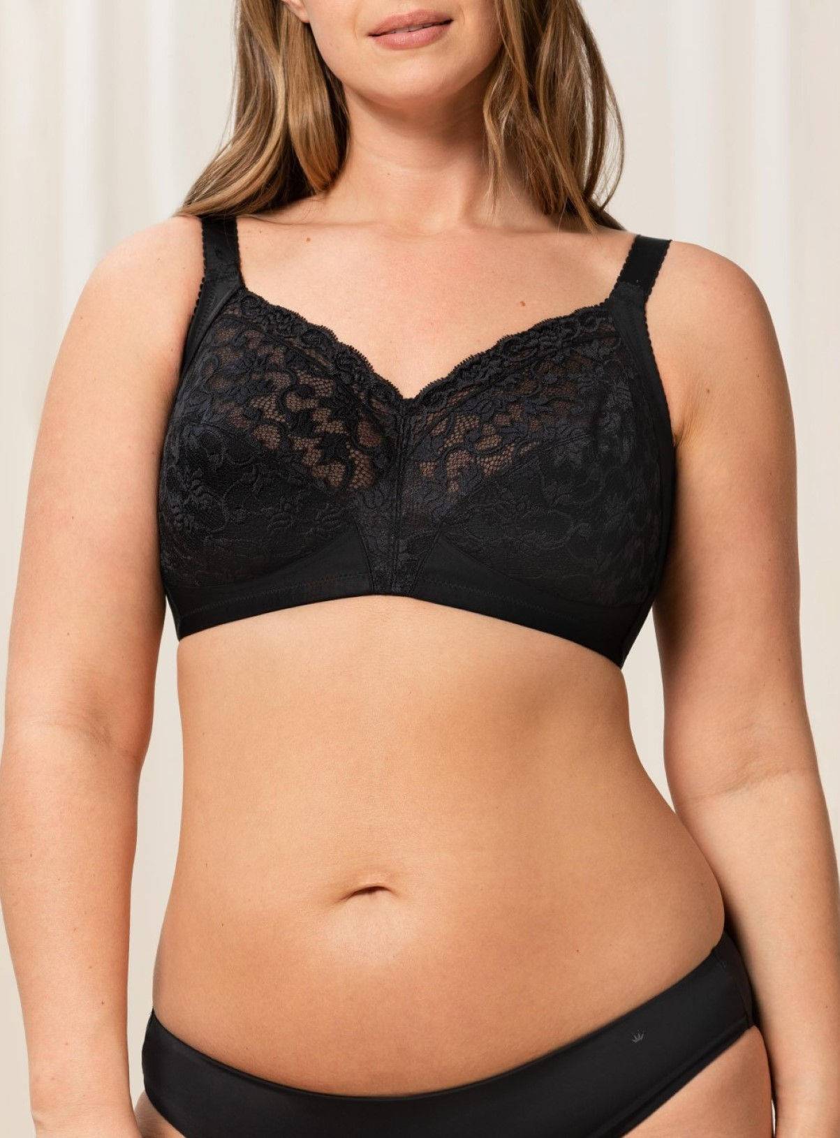 TRIUMPH Delicate Doreen Non Wired Bra Black 42D - Image 2