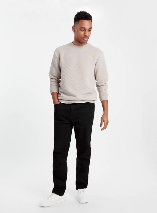 Ultimate Comfort Black Slim Fit Jeans  44R