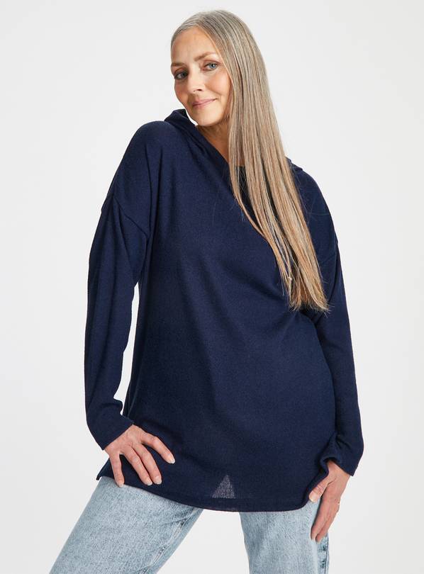 Navy Soft Touch Hoodie 10