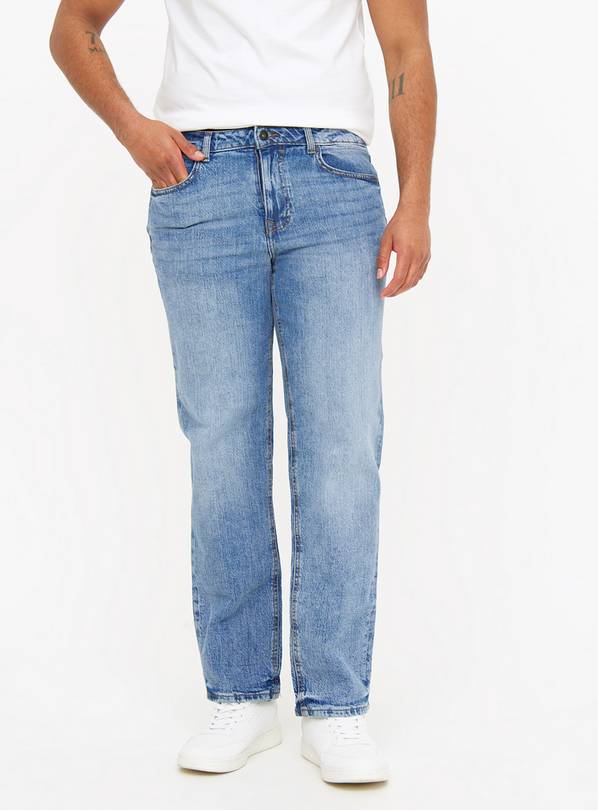 Mid-Wash Denim Jeans