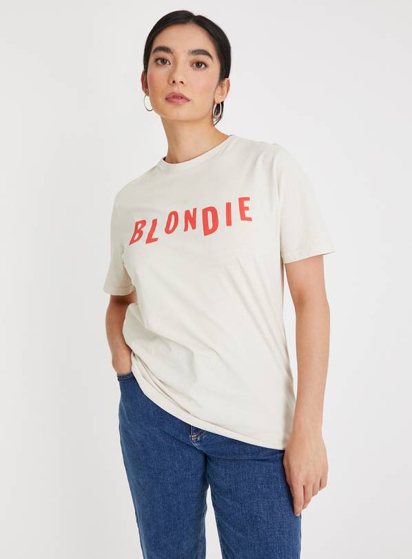 Blondie White Oversized T-Shirt S