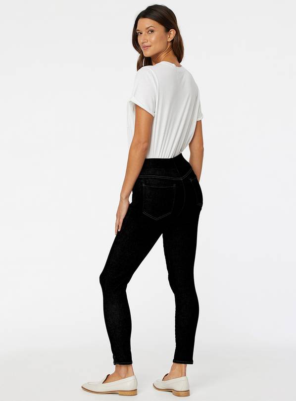 Loft modern skinny black ankle jeans Ethereal Frilling Off the