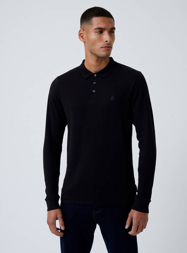 Buy FRENCH CONNECTION Jersey Long Sleeve Polo XL, T-shirts and polos