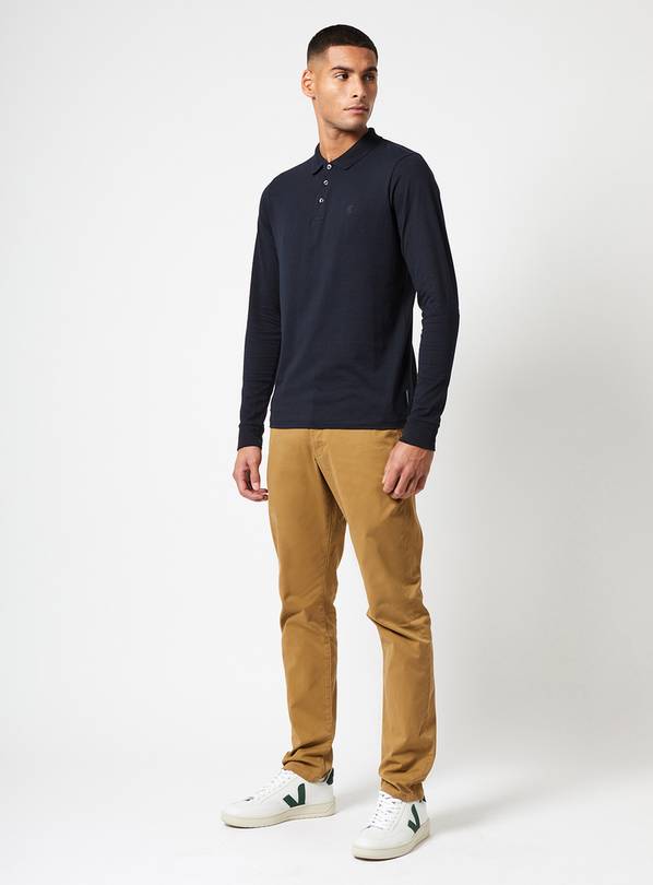 FRENCH CONNECTION Jersey Long Sleeve Polo XXL