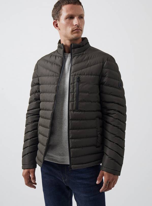 FRENCH CONNECTION Funnel Neck Puffer Jacket XL