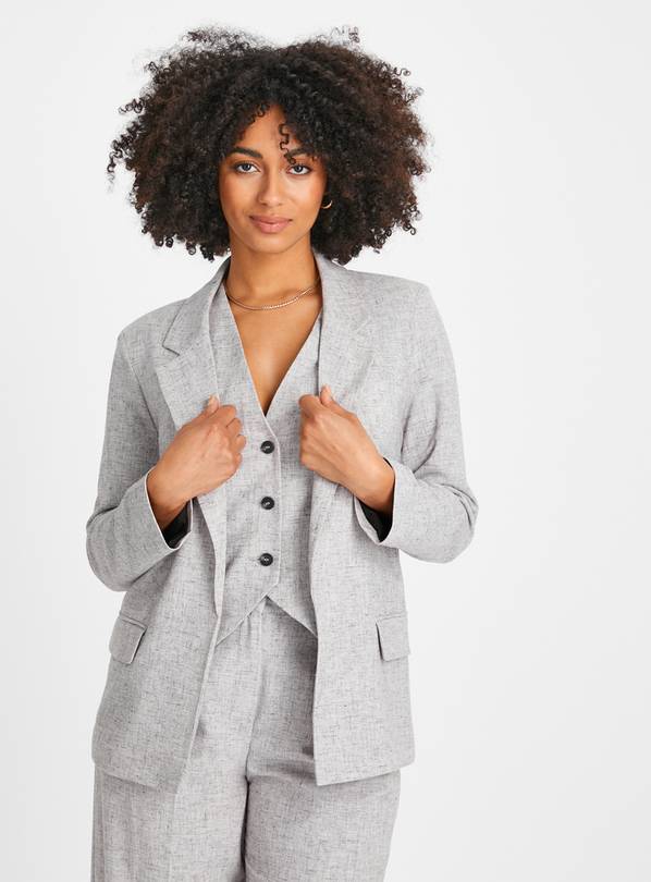 Grey Marl Tailored Blazer  20