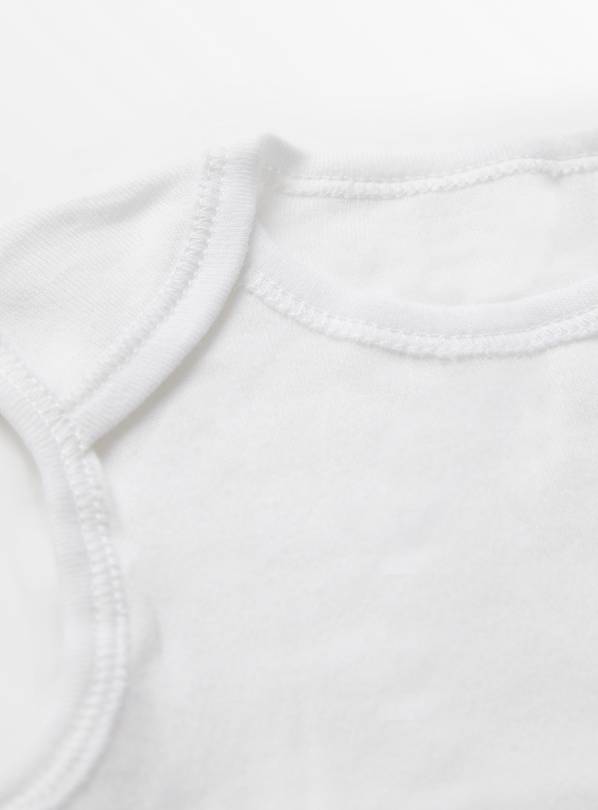 Buy White Sleeveless Bodysuits 5 Pack Tiny Baby, Bodysuits and vests