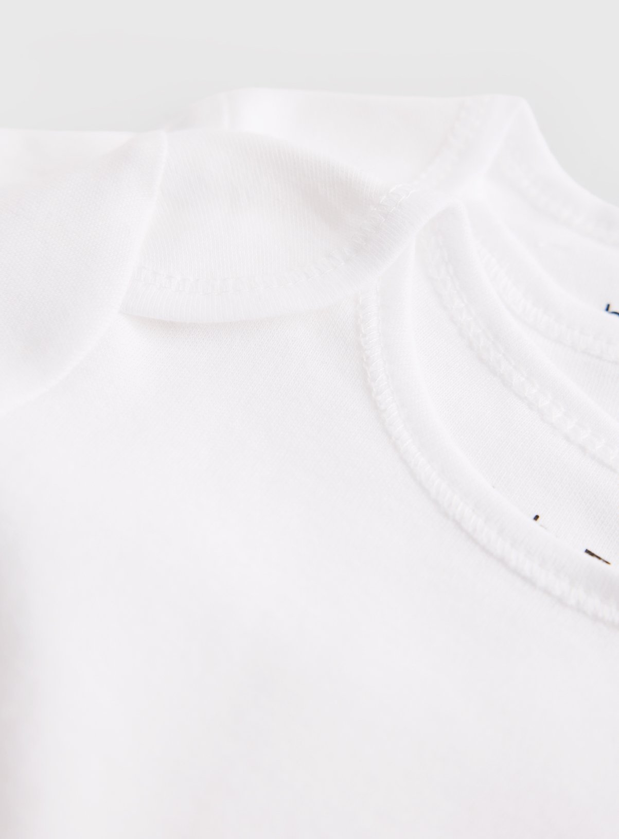 White Long Sleeve Bodysuits 5 Pack 6-9 months - Image 2 thumbnail