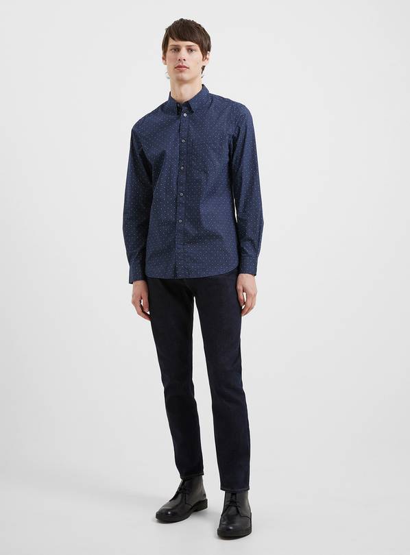 Buy FRENCH CONNECTION Navy Spot Shirt M | Formal shirts | Tu