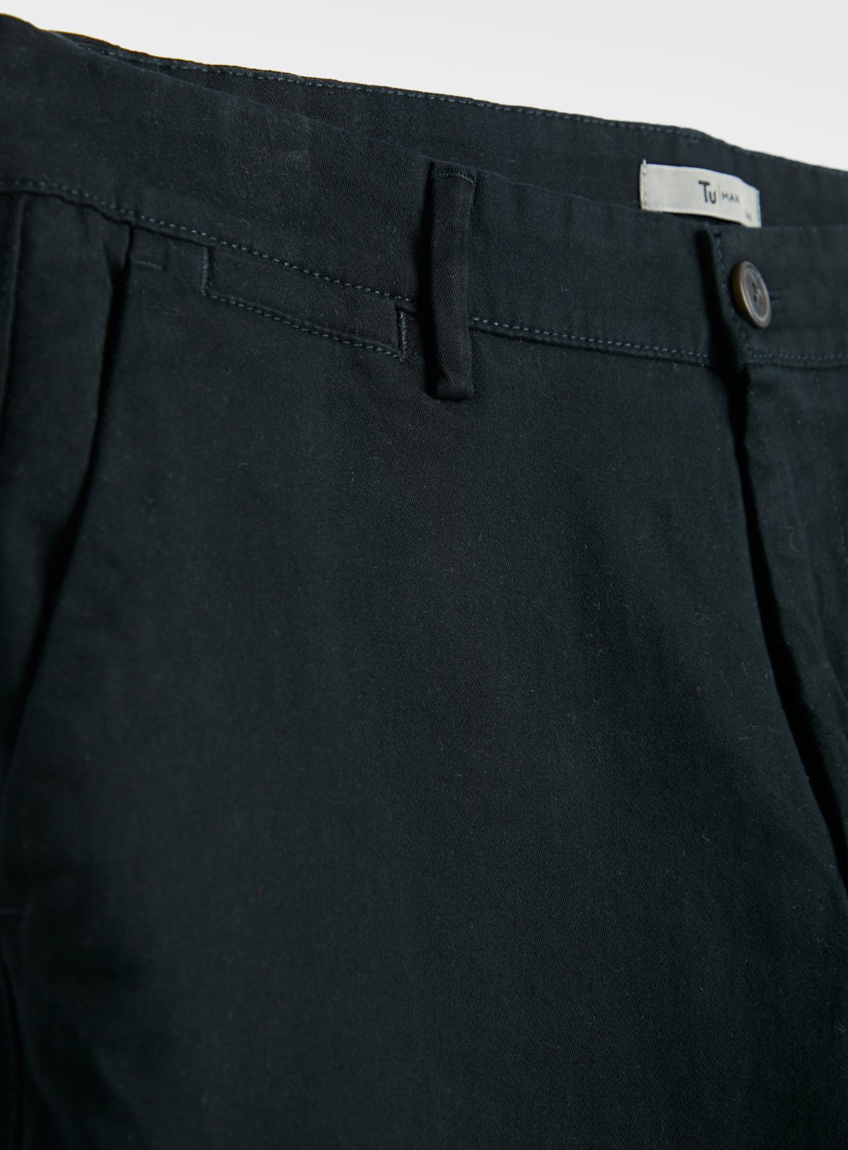 Black Straight Leg Chino Trousers 46L - Image 2 thumbnail