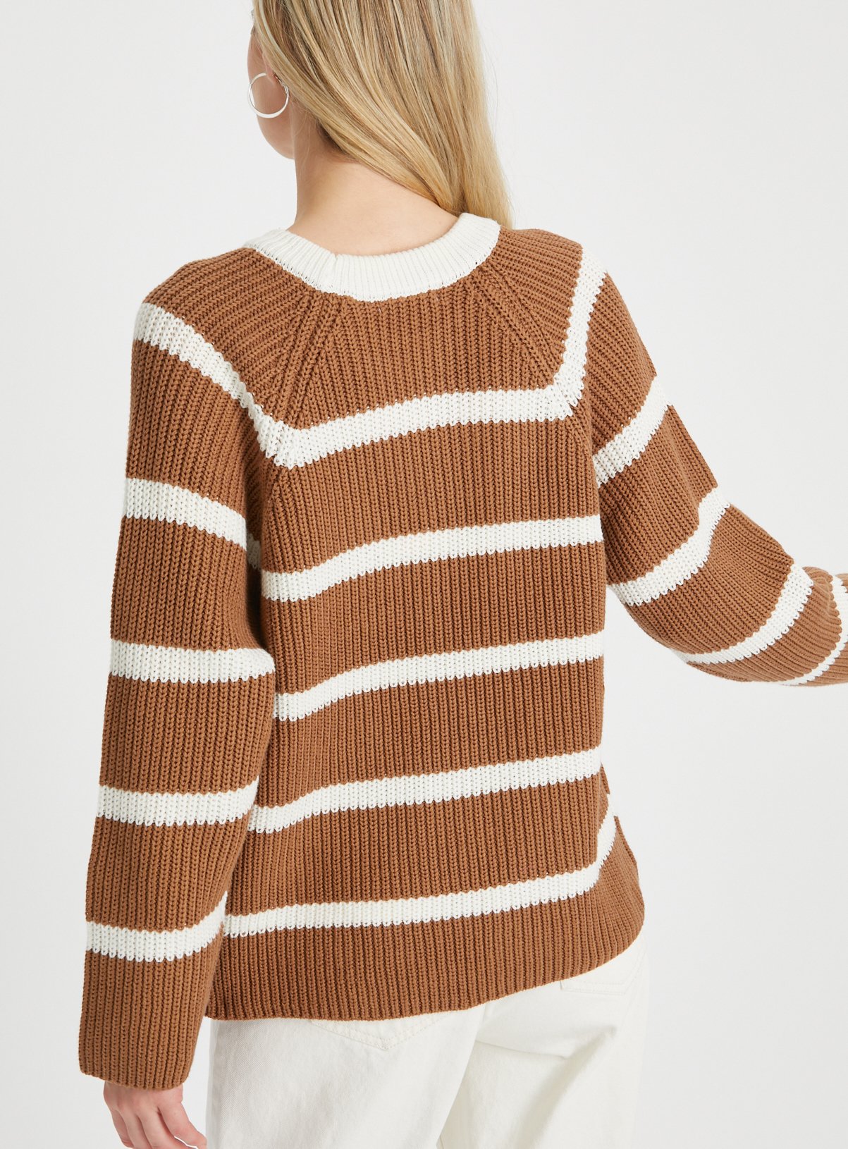 Tan Stripe Button Jumper  16 - Image 4 thumbnail