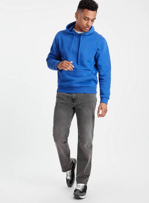 Grey Flexi Stretch Straight Leg Jeans  34R