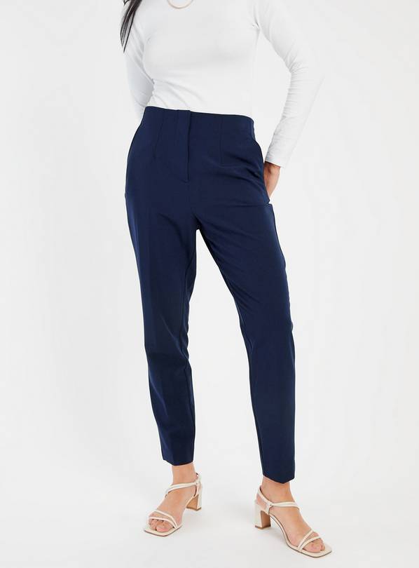Buy Navy Tapered Coord Trousers 16S | Trousers | Argos