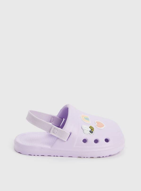 Lilac Badge Clogs 3-6 months