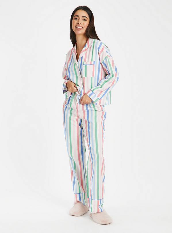 Buy Bright Stripe Cotton Traditional Pyjamas 8, Pyjamas