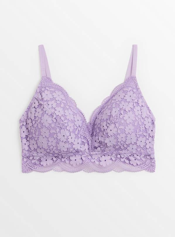 proper cute purple lilac wren lace bra bralet from - Depop