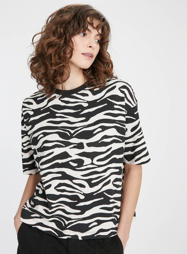 Mono Zebra Boxy Fit T-Shirt 26