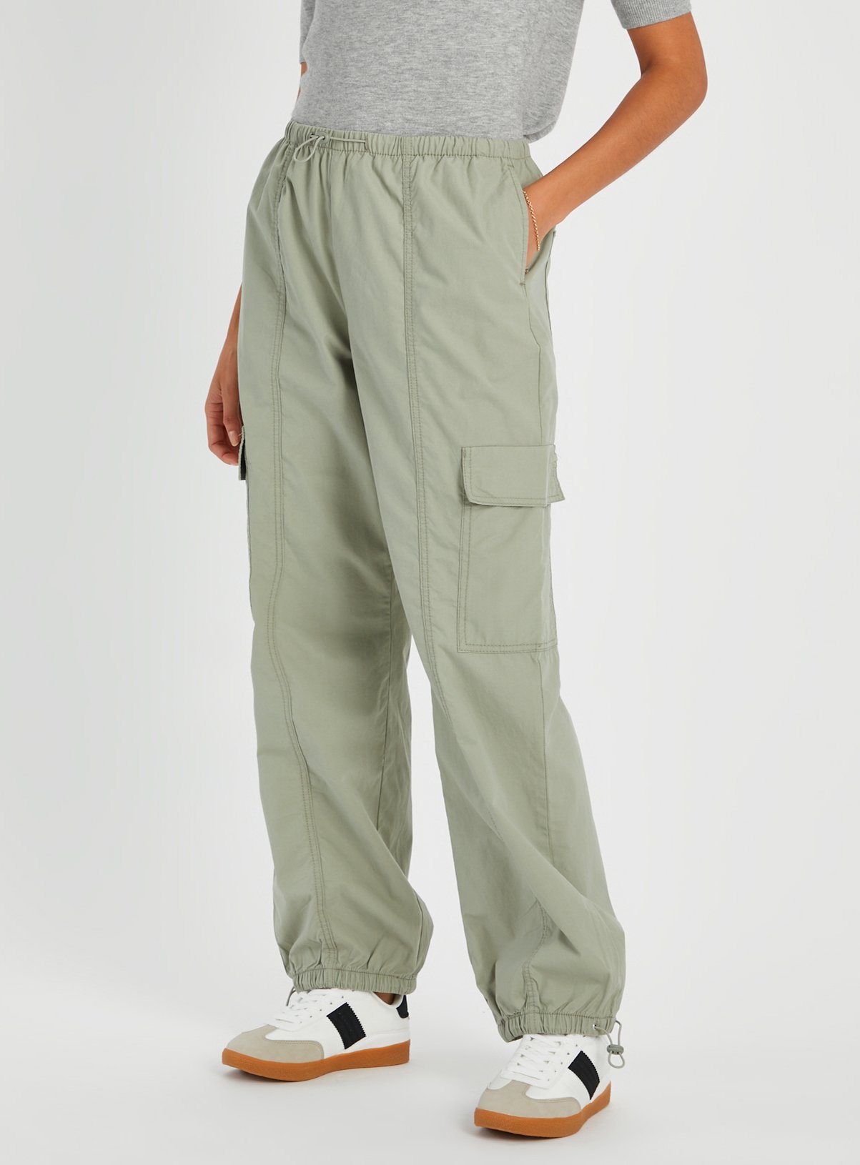 Sage Green Parachute Trousers  18 - Image 1 thumbnail