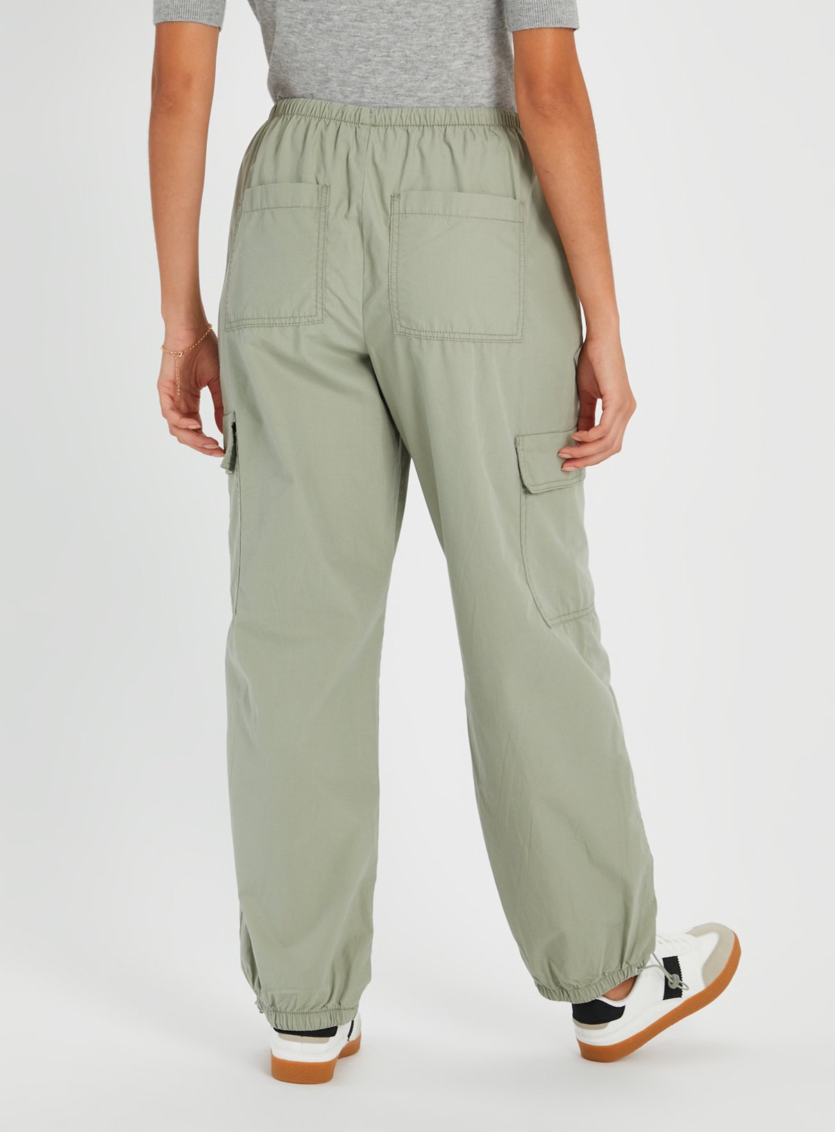 Sage Green Parachute Trousers  18 - Image 4 thumbnail