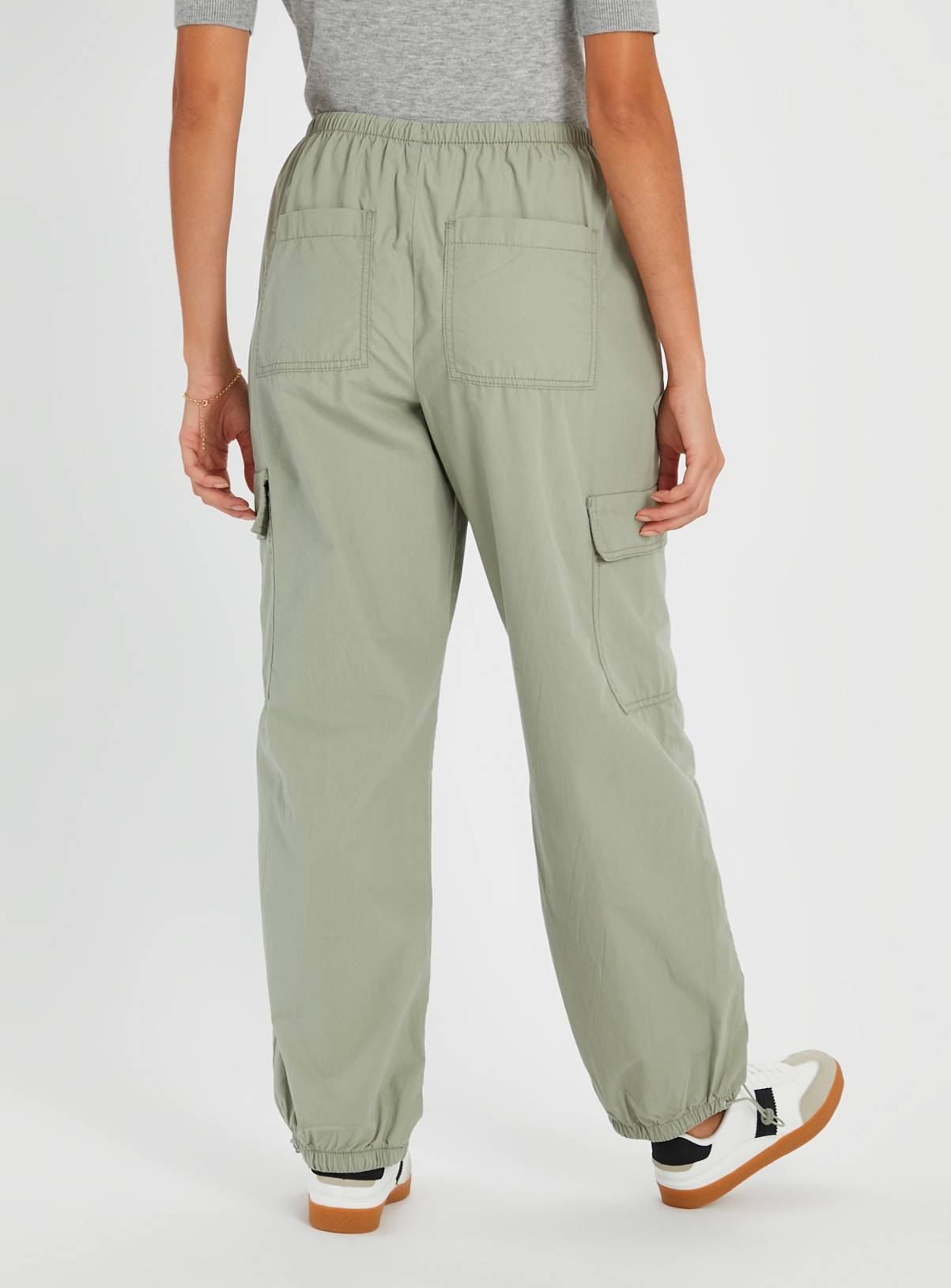 Sage Green Parachute Trousers  18 - Image 4