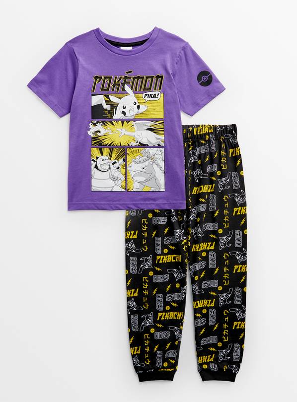 Buy Pokemon Purple Short Sleeve Pyjama Set 4-5 years, Pyjamas