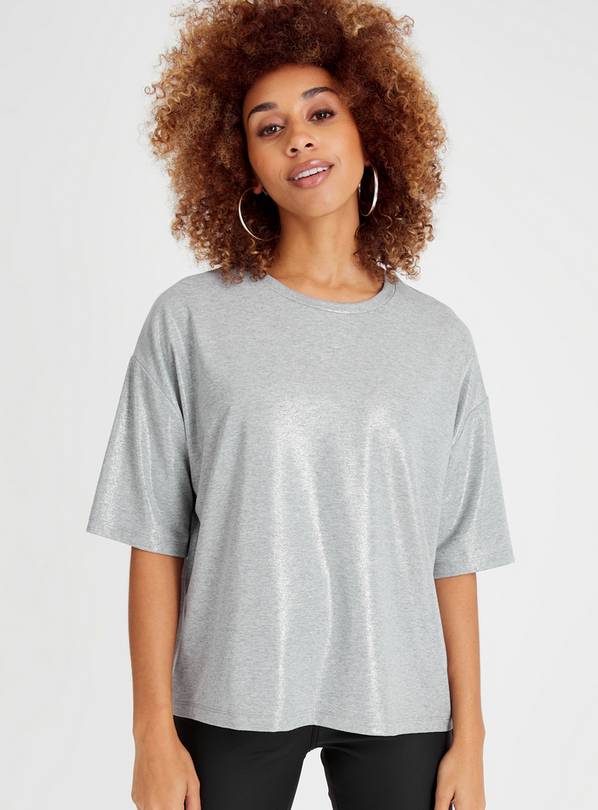 Silver Metallic Foil T-Shirt 18