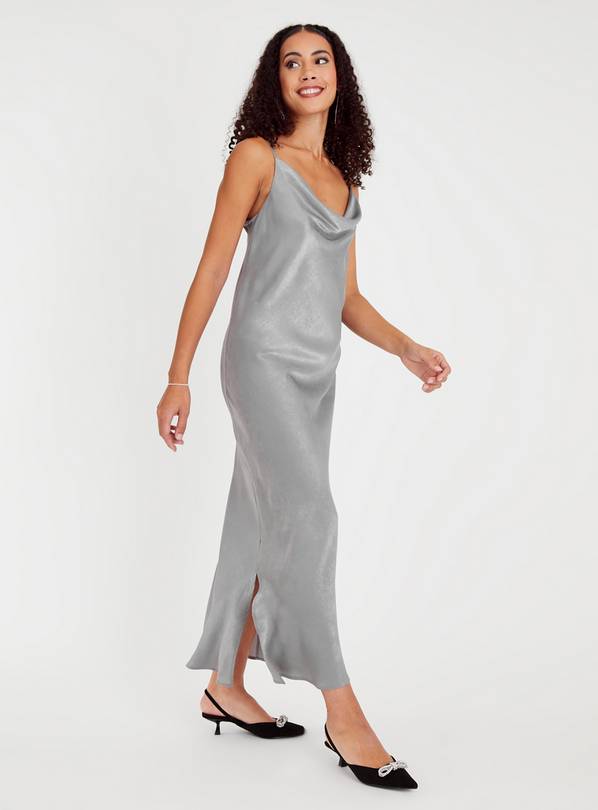 Buy Silver Satin Cami Dress 12 Dresses Tu