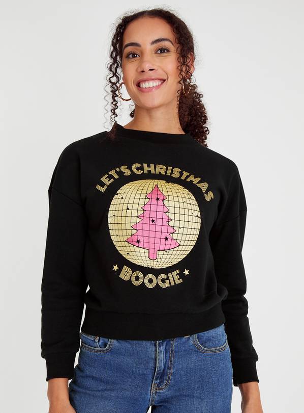 Buy Black Disco Ball Sweatshirt M Hoodies and sweatshirts Argos
