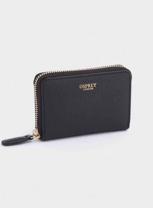 Buy OSPREY LONDON The Small Luna Leather Zip Round Purse One Size ...