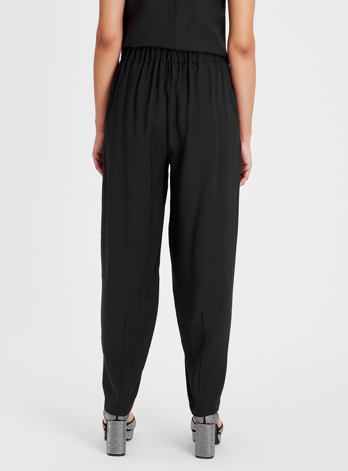 Black Pintuck Tailored Trousers 24L - Image 4 thumbnail