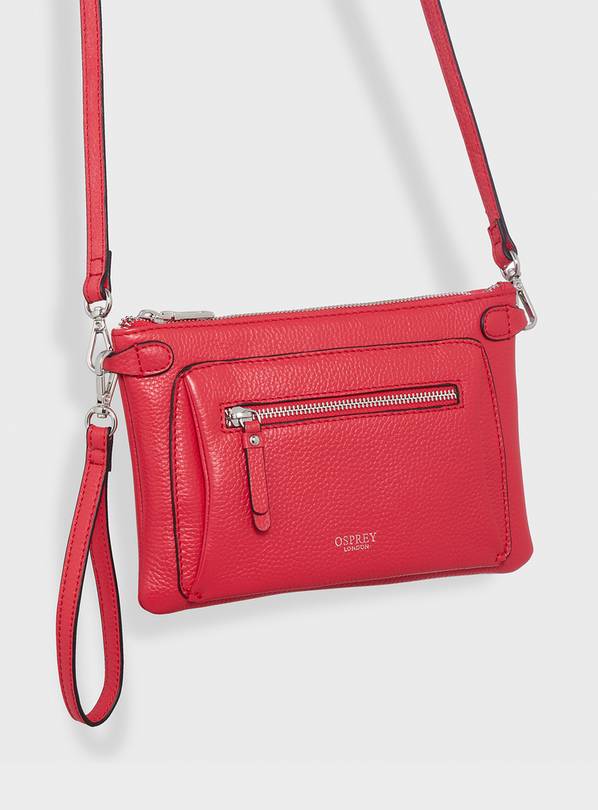 OSPREY LONDON The Ruby Leather Cross-Body Clutch One Size