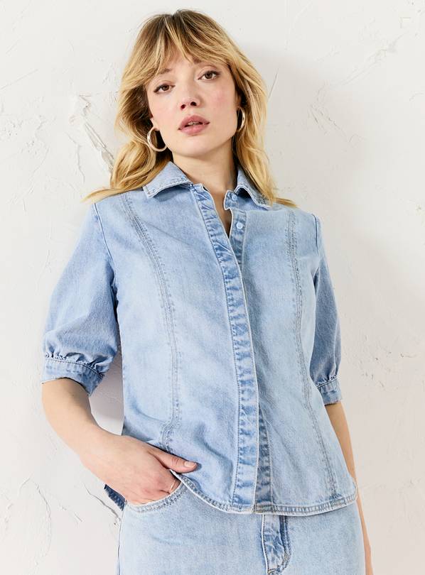 EVERBELLE Light Blue Denim Shirt 12