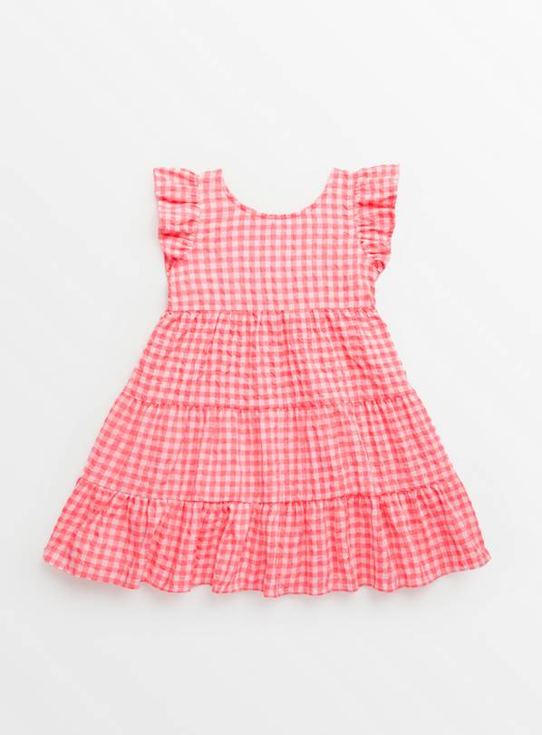 Buy Neon Pink Gingham Dress 1-2 years | Dresses, jumpsuits and outfits | Tu