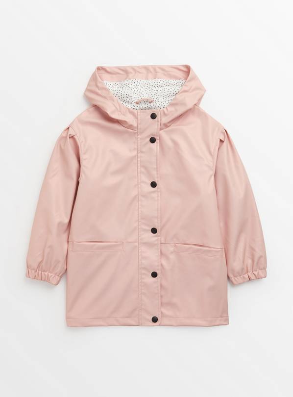 Pink Rubberised Mac Coat 13-14 years