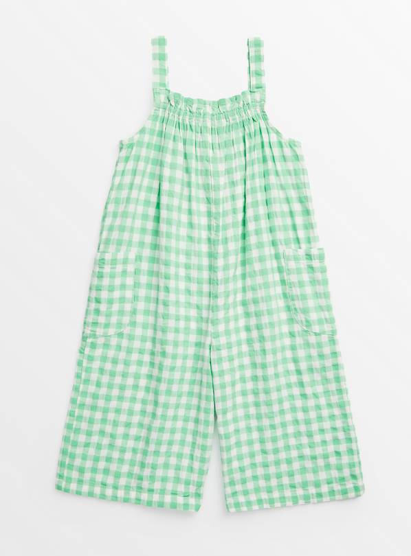 Green Gingham Jumpsuit 1-2 years