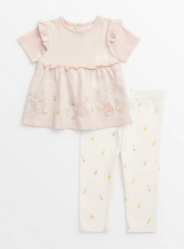 Peter Rabbit Pink Frill Top & Leggings Set Up to 3 mths