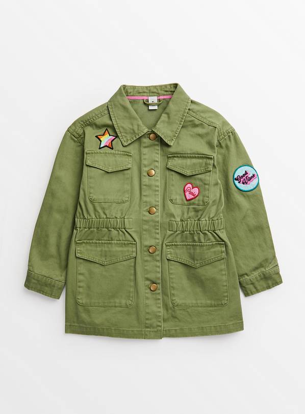 Khaki Badge Utility Jacket 11-12 years