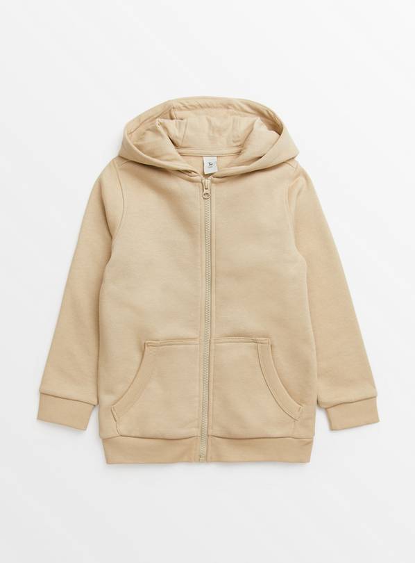 Stone Zip-Through Hoodie 12 years