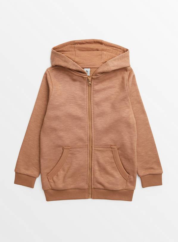 Brown Zip-Through Hoodie 4 years