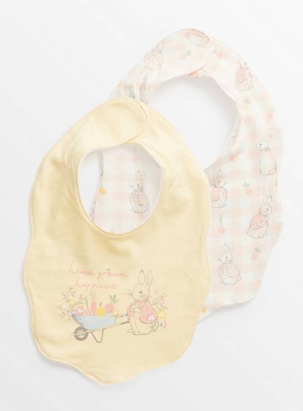 Peter Rabbit Scallop Trim Bib 2 Pack One Size