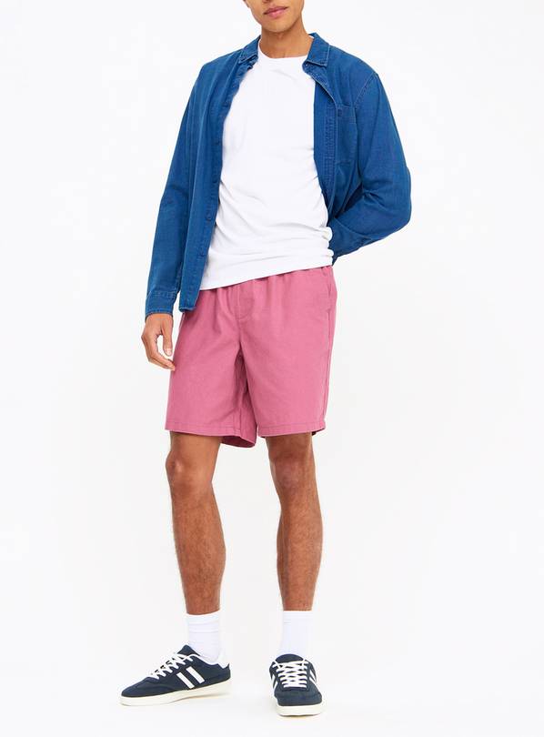 Pink Pull-On Cotton Shorts 32