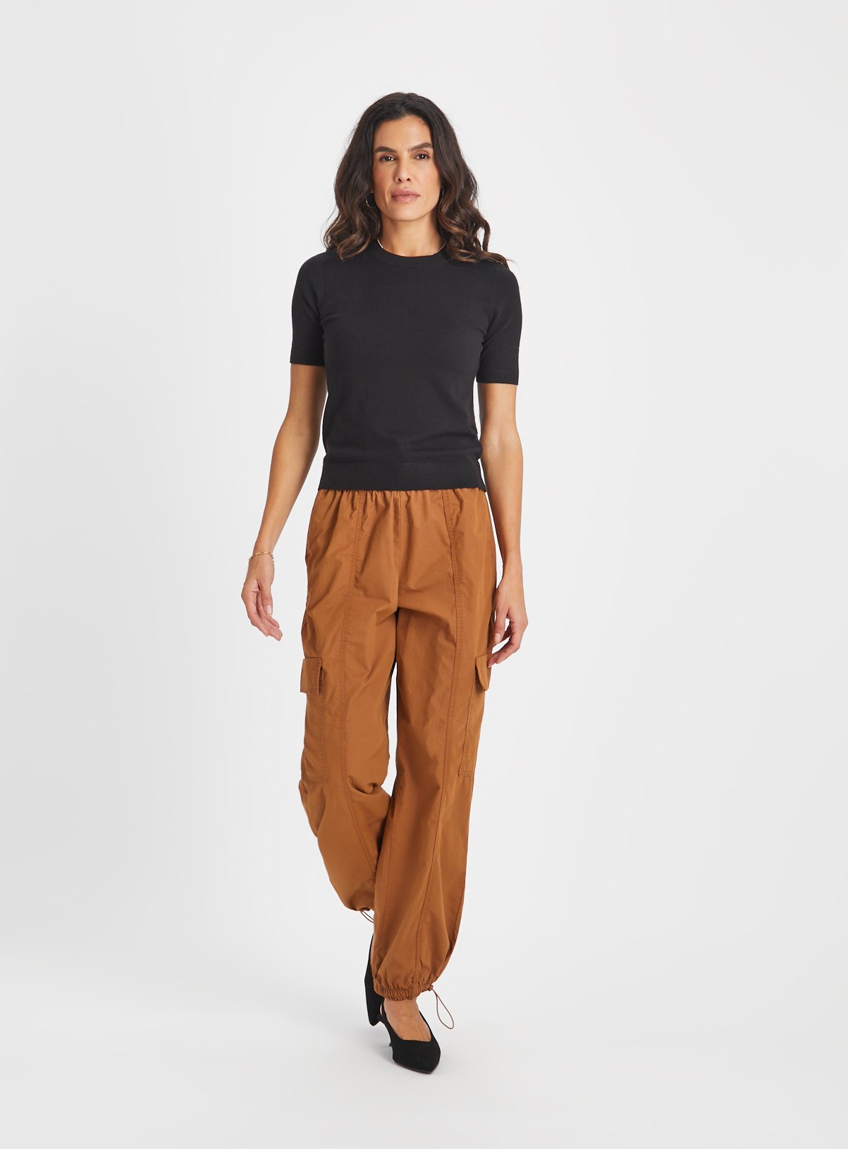 Black Soft Touch Short Sleeve Jumper 14 - Image 2 thumbnail