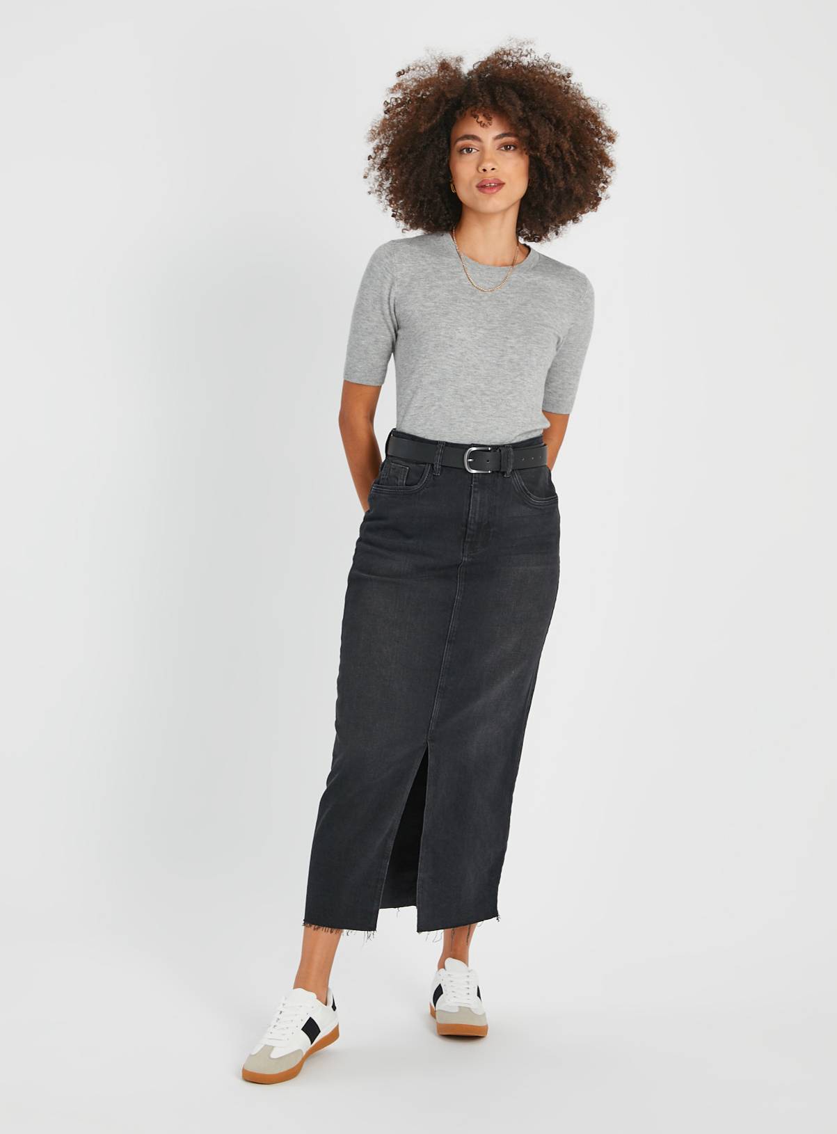 Grey Soft Touch Short Sleeve Jumper 14 - Image 2