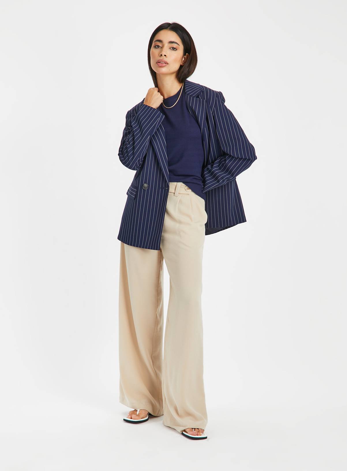 Navy Soft Touch Short Sleeve Jumper 10 - Image 2
