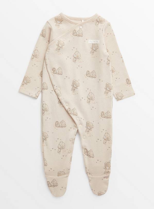 Tatty Teddy Beige Waffle Sleepsuit Newborn