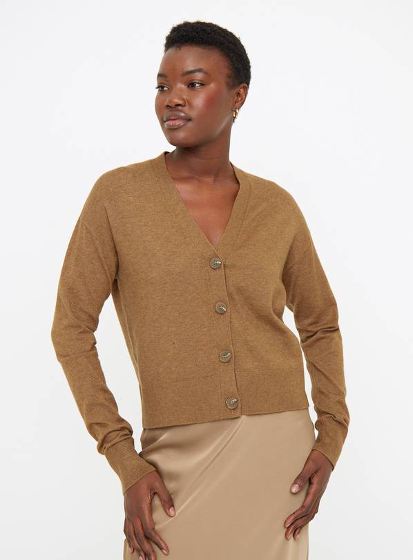 Buy Tan Soft Touch Cropped Cardigan 10 Cardigans Tu