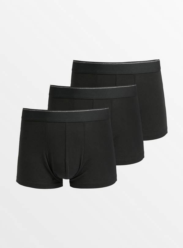 Black Hipsters 3 Pack L